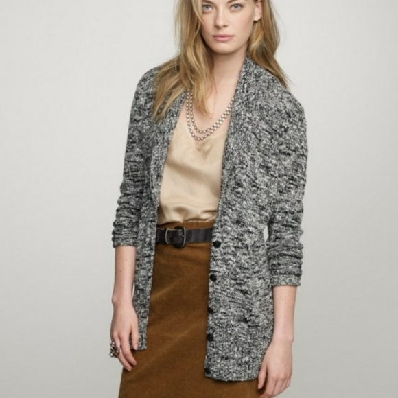 *Gray J. Crew button cardigan sweater sz - Picture 6 of 6